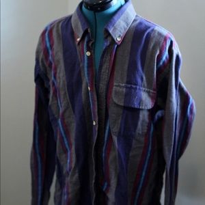 Button up stripped shirt, men’s